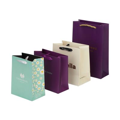 China Luxury Wholesale Cheap Price Custom Logo Kraft Gift Craft Paper Bag Shopping With Your Own Logo For Packaging for sale