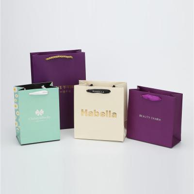 China Custom Wholesale Biodegradable Biodegradable Kraft Paper Bag With Your Own Logo For Jewelry Shopping for sale