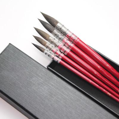 China Paint Artist Paint Brush Set for Art Painting Canvas Oil Paint Brush Box Packing High Quality Wooden Handle for Art Supplies for sale