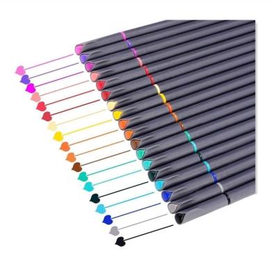 China Art Markers Water Based Ink Watercolor Tip Different Colors True Color Mark Nylon Brush Pen Set Gift for sale