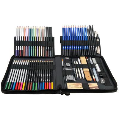 China office & School Pencil Sketching Pencil Drawing Set with Sketch Suction Pencils, Pencil Supplement, Bag and More Accessories for Artist and Beginners for sale