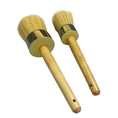 China Round bristle painting brush for furniture/detail painting for sale