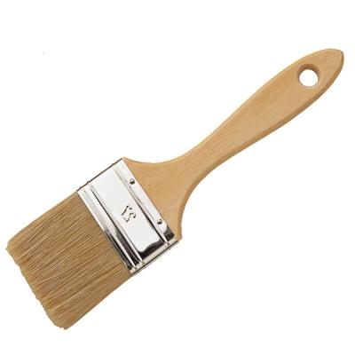 China Single Wood Handle Pure Brsitle Paint Brushes for sale