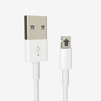 China Quick Charge 2.4A USB Charger Cable Fast Charging Nickel Plated Type-A to Lightn ing Cable for Phone for sale