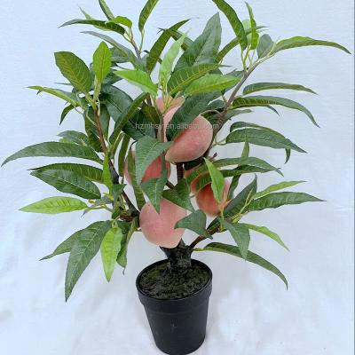 China Real Touch Artificial Fake Peach Tree Indoor Home Table Plant Decoration Decorations.Gifts.For Fruit Trees With Peaches for sale