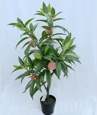 China Real Touch Artificial Fake Peach Tree Indoor Home Table Plant Decoration Decorations.Gifts.For Fruit Trees With Peaches for sale