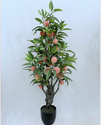 China Real Touch Artificial Fake Peach Tree Indoor Home Table Plant Decoration Decorations.Gifts.For Fruit Trees With Peaches for sale