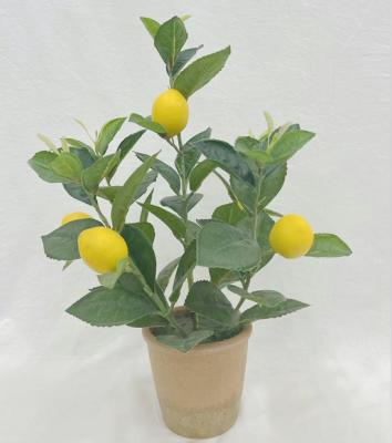 China Factory Direct Home Table Decoration Indoor Decorative Plant Decorations.Gifts.For Plastic Artificial Lemon Tree for sale