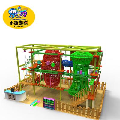 China One Layer Ninja Obstacle Course Equipment European Standards Anti - Static for sale