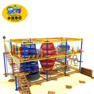 China Play Center Indoor Ninja Obstacle Course Equipment High Strength Structure for sale