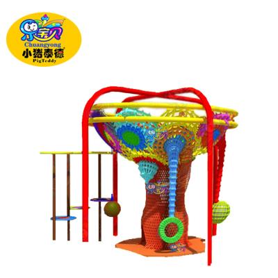 China Equipo interior del patio del obstáculo de la cuerda para la protección del medio ambiente de los niños en venta