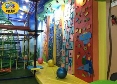 China Mobile Fiberglass Kids Rock Climbing Wall Indoor Playground Equipment for sale