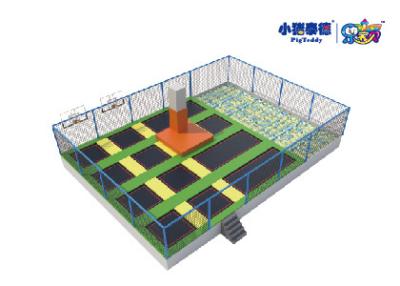 China Los adultos/los deportes del niño saltan el parque del trampolín con el guerrero de Ninja anti - grieta en venta