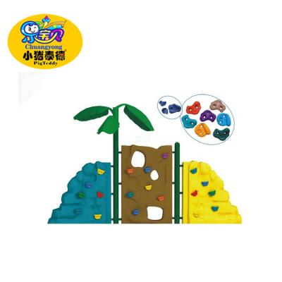 China Custom Durable Plastic Kids Rock Climbing Wall 5 - 12 Years Age Group for sale