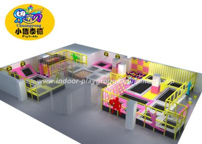 China Parque interior colorido del trampolín del equipo/del salto del patio de los niños en venta