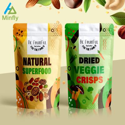 China Minfly Logo Printing 100g Safety Mylar Safety Smell Proof Kid Proof Baby Food Candy Custom Pet Food Bags Packaging Holder Pouch With Zipper for sale