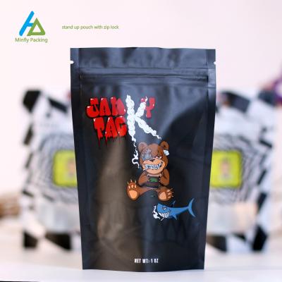 China Custom Safety Security Minfly Smell Proof Digital Printing Resealable Packaging With 3.5 Zipper Mylar Bags For Edibles Food Storage for sale