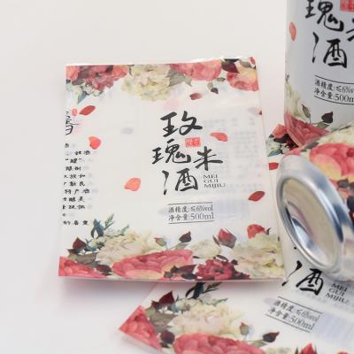 China Waterproof Minfly Digital Printing Custom PVC PET Heat Pe Film Tape Beer Shrink Sleeve Label For Round for sale