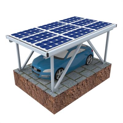 China AL6005-T5 Car Park Solar Mounting Rack Solution Solar Waterproofing Parking Lot PV Bracket for sale