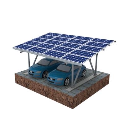 China Aluminum Bracket Open Ground Solar Power Carport Mounting System for sale