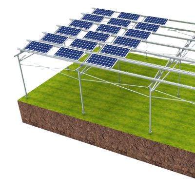 China Solar Ground Mount Solar Agricultural Support System Solar Farm Rack System for sale