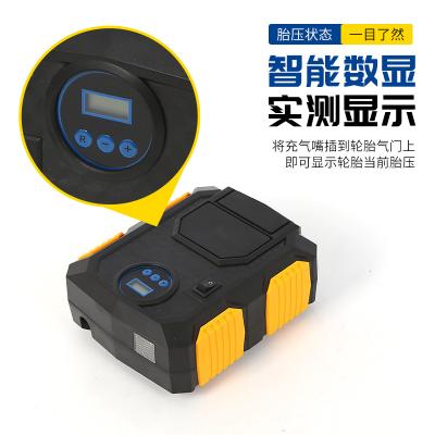 China Vehicle Tire Inflator Accept OEM Production 3m Power Line 50cm Air Hose Shop Electric Compressor Conveniently With Digital Display for sale