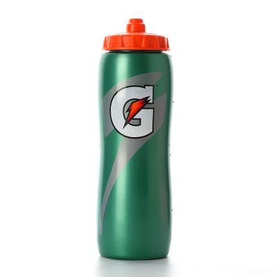 China HONESTTREE Plastic Water Bottle 32 Ounce New Design Easy Handle Custom Sports Logo Printing Squeeze Plastic Water Bottle for sale