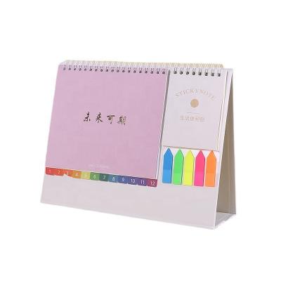 China HONESTTREE Table Calendar HONESTTREE Wholesale Promotional Creative Office Desk Table Calendar 2023 Simple Note Notepad Ornament for sale