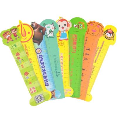 China Wholesale Custom Cartoon Stationery pp Plastic Advertising Ruler HONESTREE Cartoon Ruler Promotion Gift Training Course Student for sale