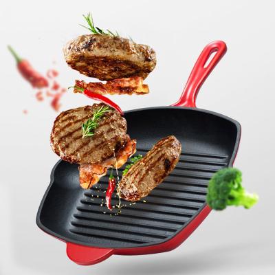 China Line Design Modern Stone Pan Cooking Deep Fryer Non-Stick Pebble Frying Pan Skillet for sale