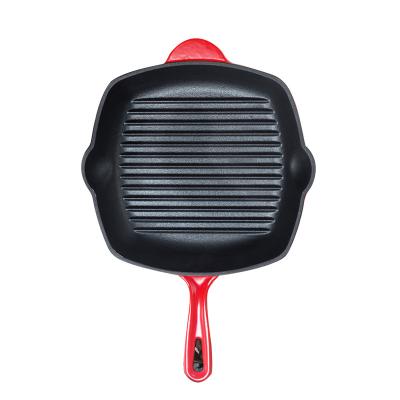 China Modern Enameled Cast Iron Cookware Stick Egg Non Frying Pan Set Skillet Plate Sizzling Dish for sale