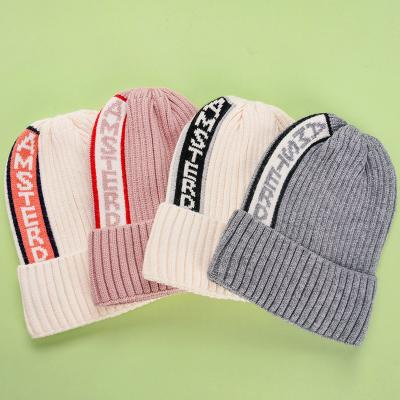 China COMMON Custom Hats Wholesale Logo Womens Customized Knitted Beanie Hat Winter Baby And Woman for sale