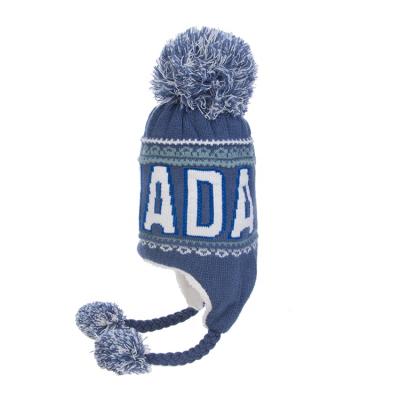 China 2021 New Fashion COMMON Custom Winter Hat Knitted Acrylic Winter Hats With Pom for sale