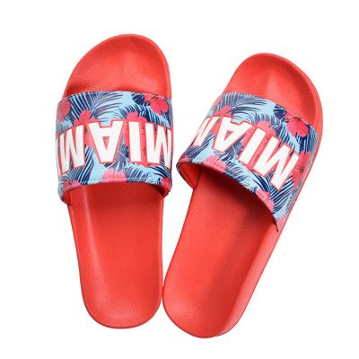 China Hot Sales Summer Women Slippers With Letter Logo Flat Women Souvenir Slippers Custom Made Wholesale TX-SLIPPER-022 for sale