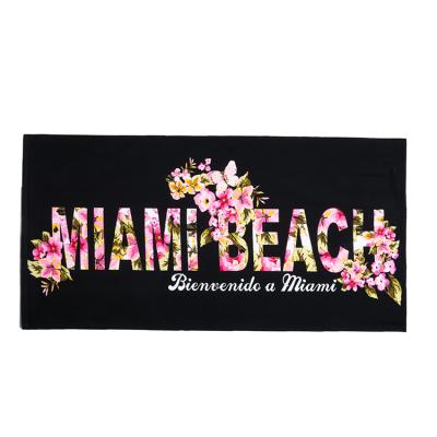 China Latest Arrival Kid Safe Personalized Beach Towels Logo Custom Print Beach Towels Quick Dry Microfiber Plus Towel For Beach for sale