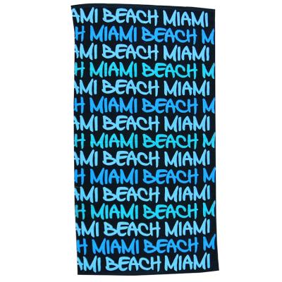 China Child Safe High Quality Microfiber Printed Quick Dry Beach Towel Sand Free Proof Reused Beach Towel for sale