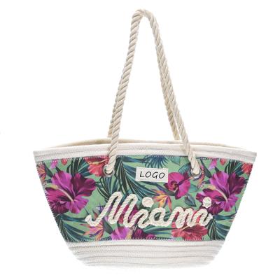 China Beach Style Souvenir Bag Factory Wholesale Elegant Exquisite Flower Pattern Custom Women's Handbags, Women's Handbags for sale