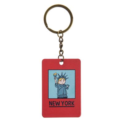 China Cute Key Chains Accessories Eco - Friendly Souvenir Fashion Wholesale Designer Metal Keychain Custom for sale