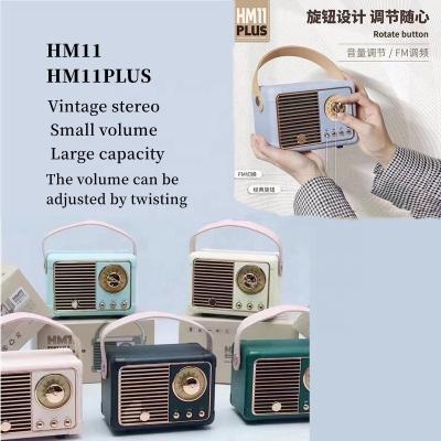 China Video Call Trend new products HM11 Bluetooth speaker Retro portable subwoofer wireless card mini handheld small speaker for sale