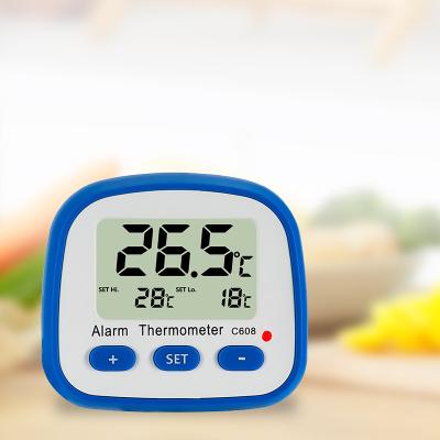 China Refrigerator Thermometers Alarm Indicator Light Flexible Table Fridge Indoor Outdoor Thermometer for sale