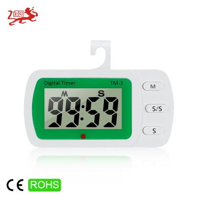 China Large LCD Digits Timer Kitchen Countdown Stopwatch Alarm Kitchen Cooking Timer for sale