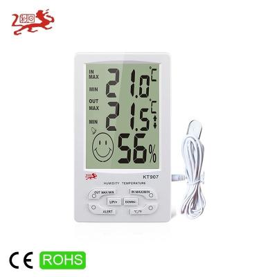 China 24 Hours Outdoor Meter LCD Humidity Temperature Alarm Measurement Temperature Show Small Digital Thermometer for sale