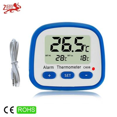 China Temperature Magnet Mini Temperature Alarm Digital Indoor Fridge Testing Outdoor Thermometer for sale