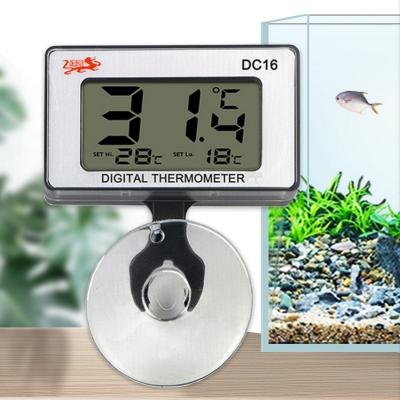 China 24 Hours Temperature Control Thermometer Aquarium Fish Tank LCD Smart Measuring Temperature for sale