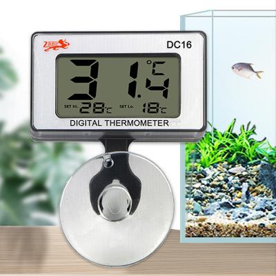 China New Design Fish Tank Quick Response Digital Alarm Waterproof Aquarium Thermometer for sale