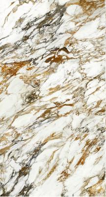 China 12mm Thickness Porcelain Slab Tile Italian Golden White For Bathroom for sale