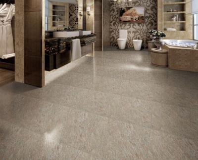 China Acid Resistant Sandstone Porcelain Tiles Yellow Beige Color Non Slip for sale