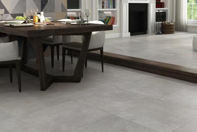 China Trockene Glasur Matt Surface Easy Maintenance Grey Color Modern Porcelain Tiles zu verkaufen