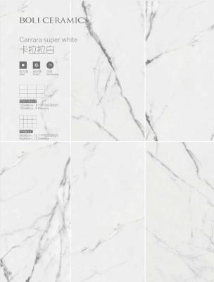 China Color blanco estupendo de la porcelana 24x48 de la teja 60*120 cm del tamaño de la permeabilidad fina renovable del aire en venta