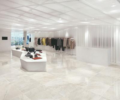 China Full Glazed Polished Indoor Porcelain Tiles For Hotel Lobby / Dinning Room for sale